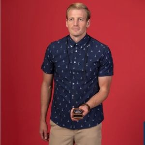 Men’s Croft & Borrow Anchor Short Sleeve Shirt Sz:Lg